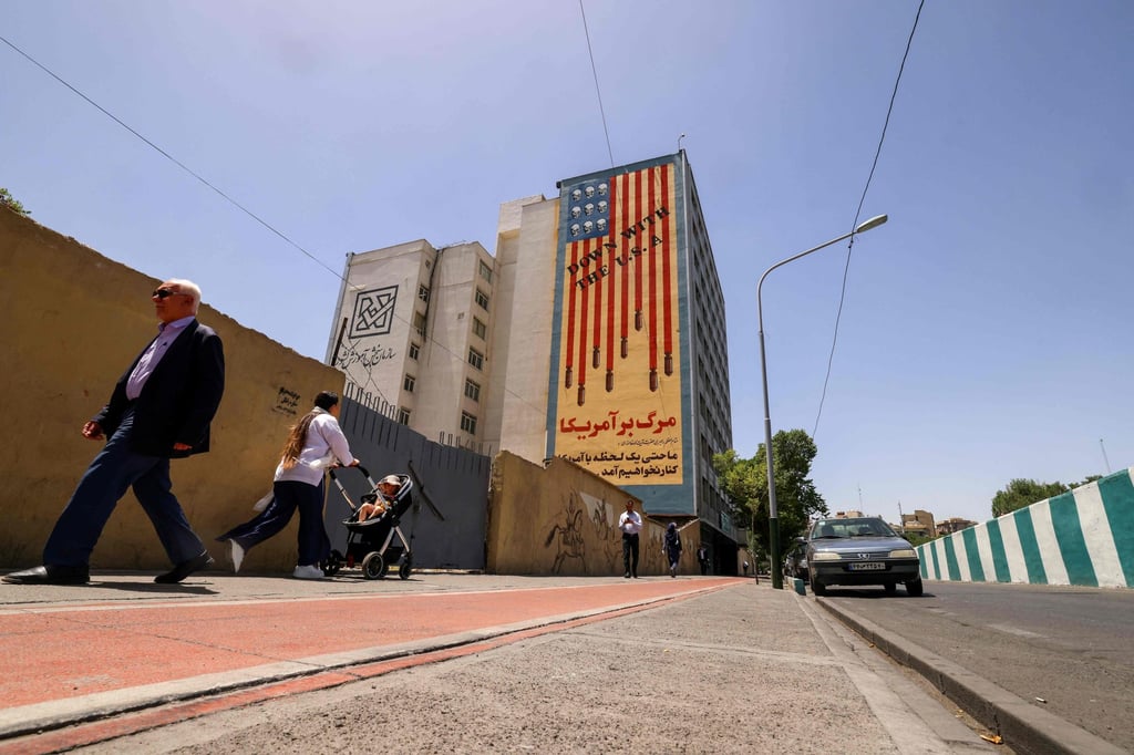 An anti-US mural in Tehran, Iran. Photo: AFP An anti-US mural in Tehran, Iran. Photo: AFP