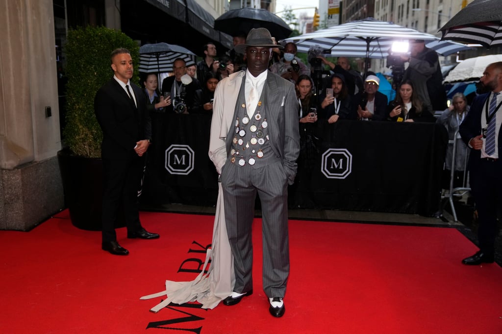 Khaby Lame leaves The Mark Hotel before attending the Met Gala in New York in May. Photo: AP