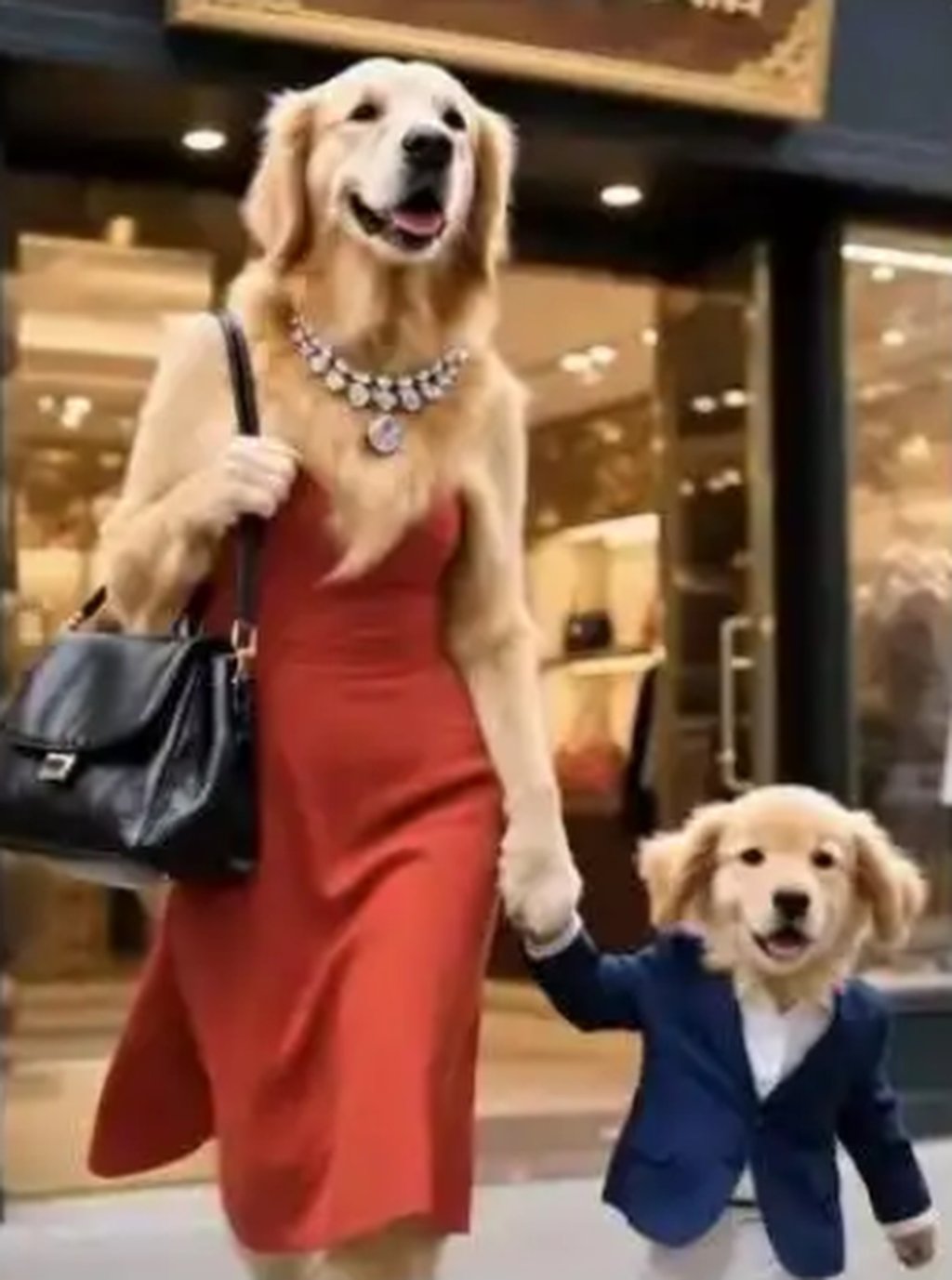 The artificial intelligence-generated clips place cute animals in human situations. Photo: handout The artificial intelligence-generated clips place cute animals in human situations. Photo: handout