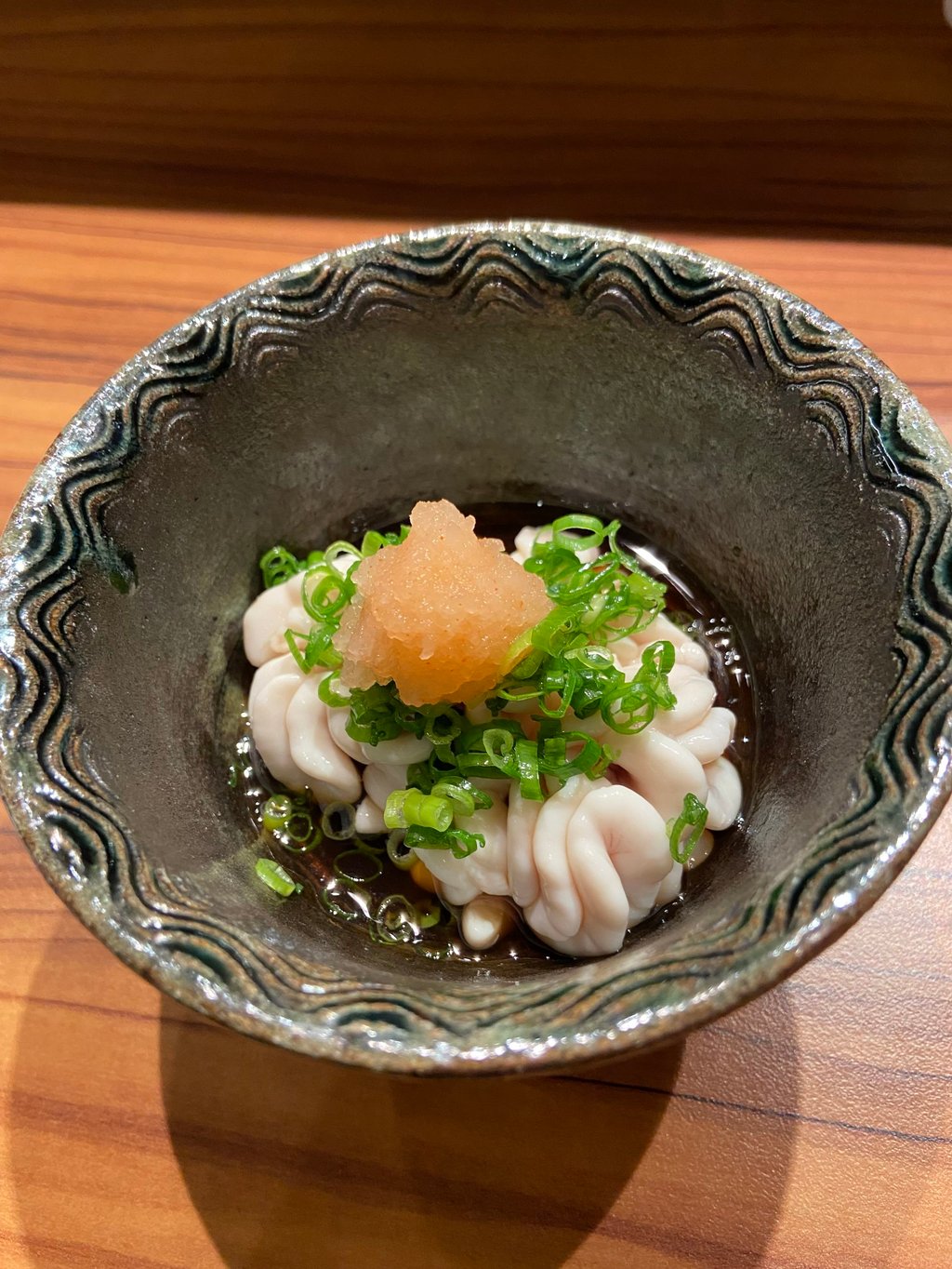Shirako with ponzu at Kyoto-Oden Masa, in Causeway Bay. Photo: Susan Jung Shirako with ponzu at Kyoto-Oden Masa, in Causeway Bay. Photo: Susan Jung