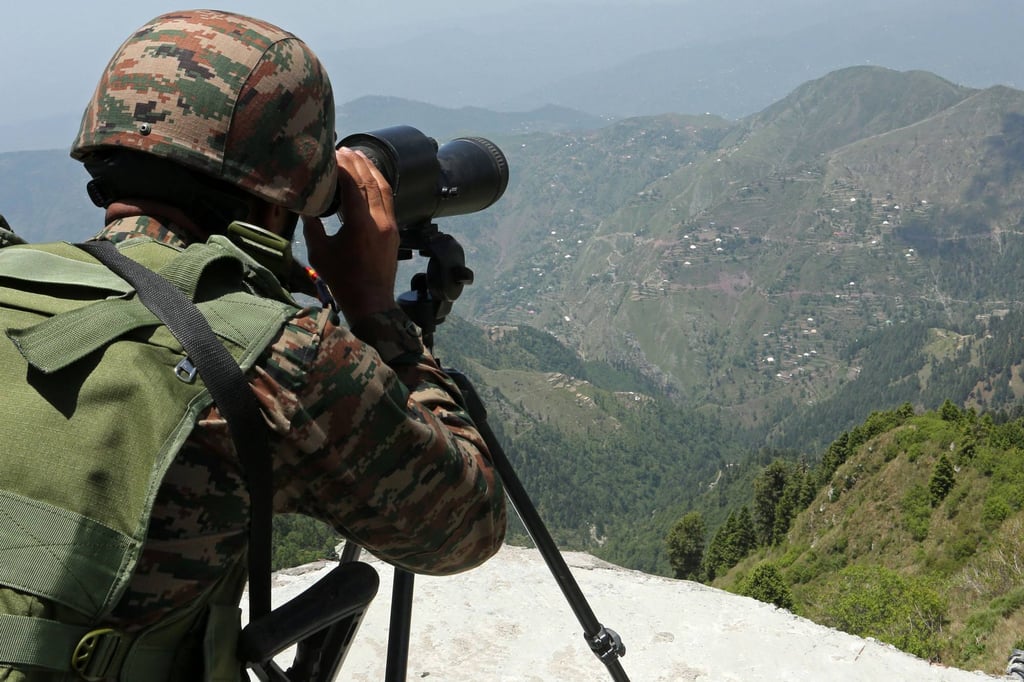 An Indian soldier monitors near the Line of Control between Pakistan and India, in India’s Jammu region. Photo: AFP An Indian soldier monitors near the Line of Control between Pakistan and India, in India’s Jammu region. Photo: AFP
