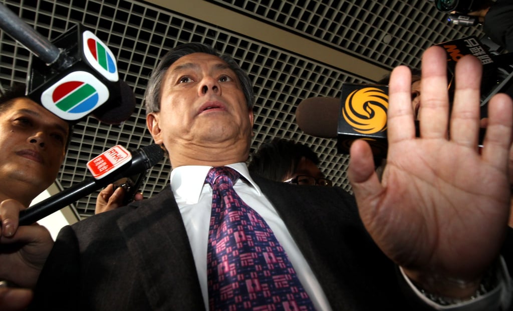 Charles Ho speaking to reporters in 2012. He was known for his outspoken views on politics. Photo: Felix Wong Charles Ho speaking to reporters in 2012. He was known for his outspoken views on politics. Photo: Felix Wong