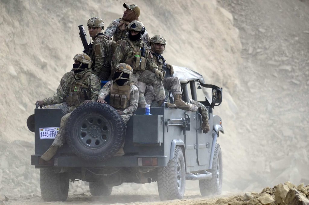 Soldiers deployed in clashes with supporters of former Bolivian president Evo Morales. Photo: AFP