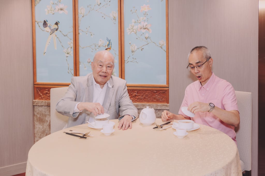 Father and son Chui Wai-kwan and Daniel Chui Tak-yiu at Seventh Son restaurant in Hong Kong. Photo: Jocelyn Tam Father and son Chui Wai-kwan and Daniel Chui Tak-yiu at Seventh Son restaurant in Hong Kong. Photo: Jocelyn Tam