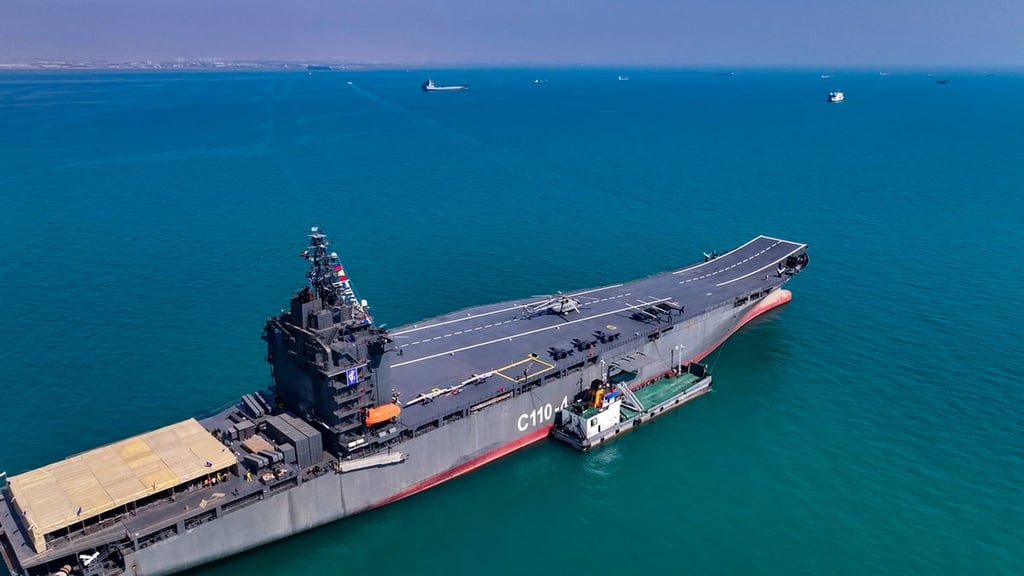 The IRIS Shahid Bagheri is a drone carrier operated by the Islamic Revolutionary Guards Corps Navy. Photo: Handout