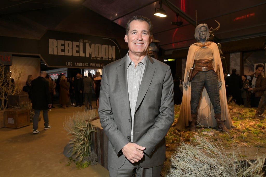 Scott Stuber, then chairman of film at Netflix, attends the Netflix premiere of Zack Snyder’s Rebel Moon – Part One: A Child of Fire at TCL Chinese Theatre, in December 2023, in Hollywood, California. Photo: Getty Images
