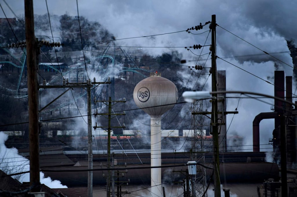 The US Steel Edgar Thomson Works in North Braddock, Pennsylvania. File photo: AFP The US Steel Edgar Thomson Works in North Braddock, Pennsylvania. File photo: AFP
