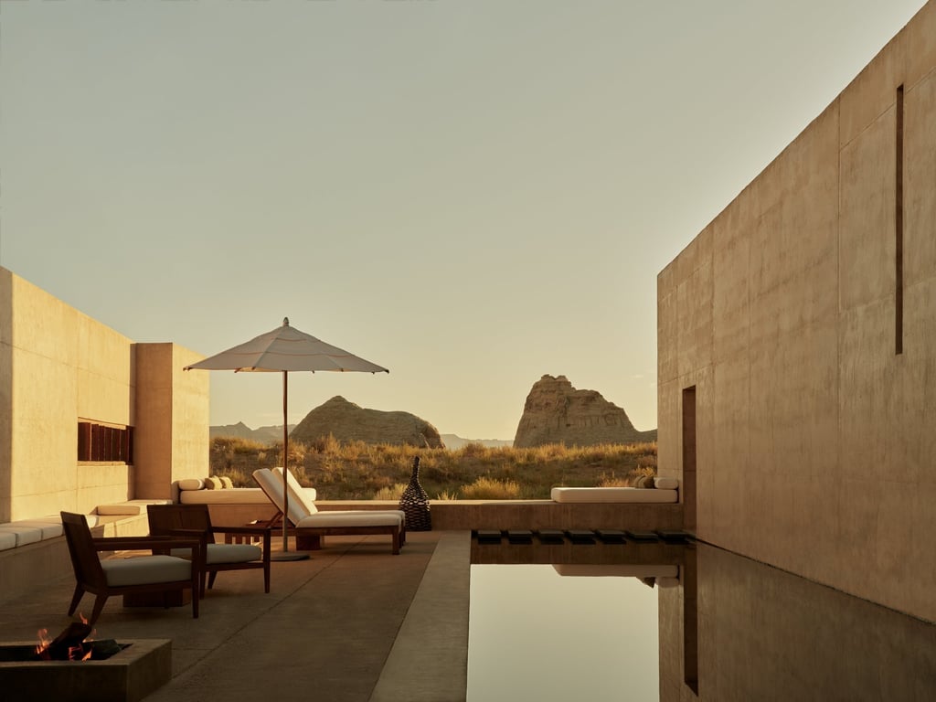 The private terrace and pool at one of the suites at Amangiri. Photo: Handout The private terrace and pool at one of the suites at Amangiri. Photo: Handout
