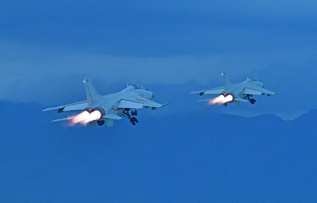 The Chinese military conducted patrols in the South China Sea on Saturday while a Philippine-Japan joint drill was under way. Photo: PLA Southern Theatre Command The Chinese military conducted patrols in the South China Sea on Saturday while a Philippine-Japan joint drill was under way. Photo: PLA Southern Theatre Command