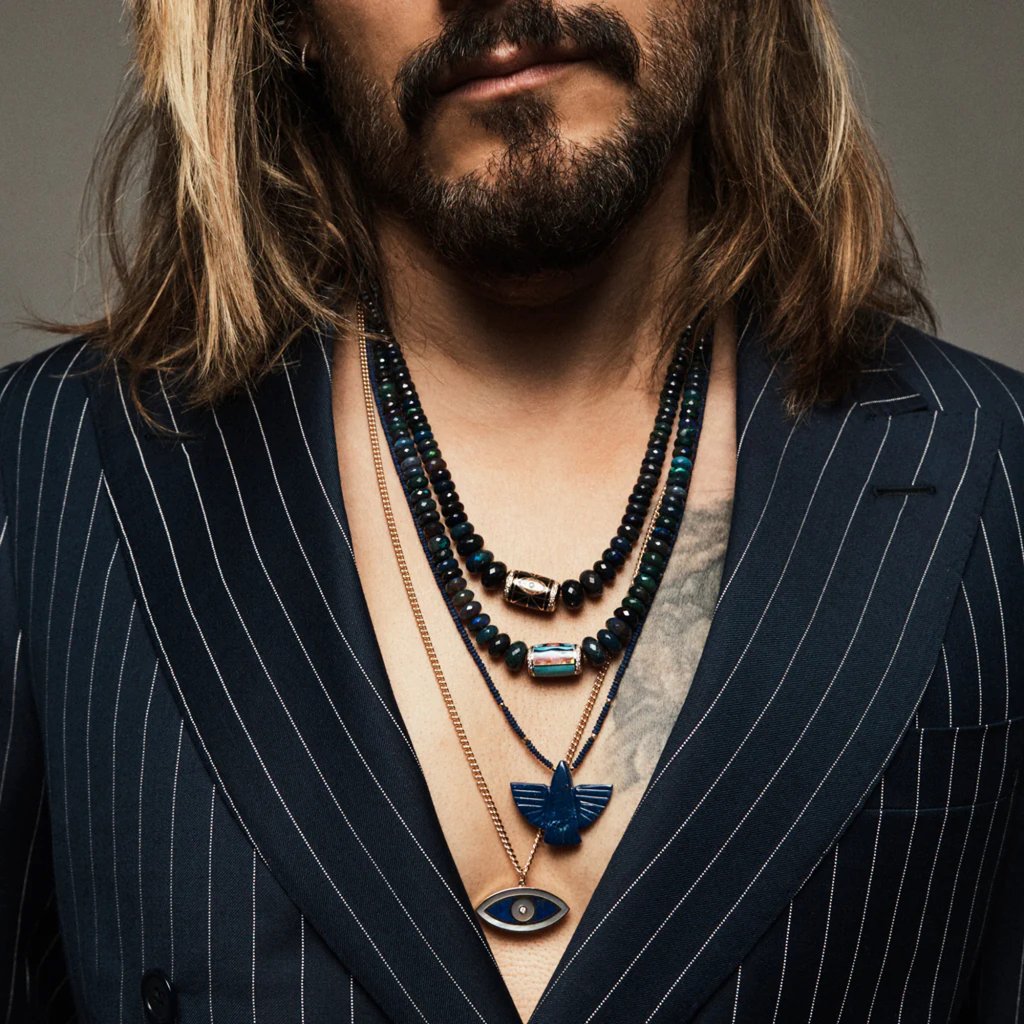 Jacquie Aiche Evil Eye pendant with lapis lazuli. Photo: Handout Jacquie Aiche Evil Eye pendant with lapis lazuli. Photo: Handout