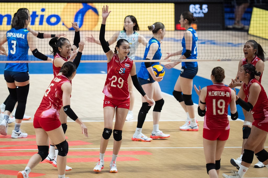 World No 14 team Thailand won the first two sets. Photo: Panda/Takumi Images