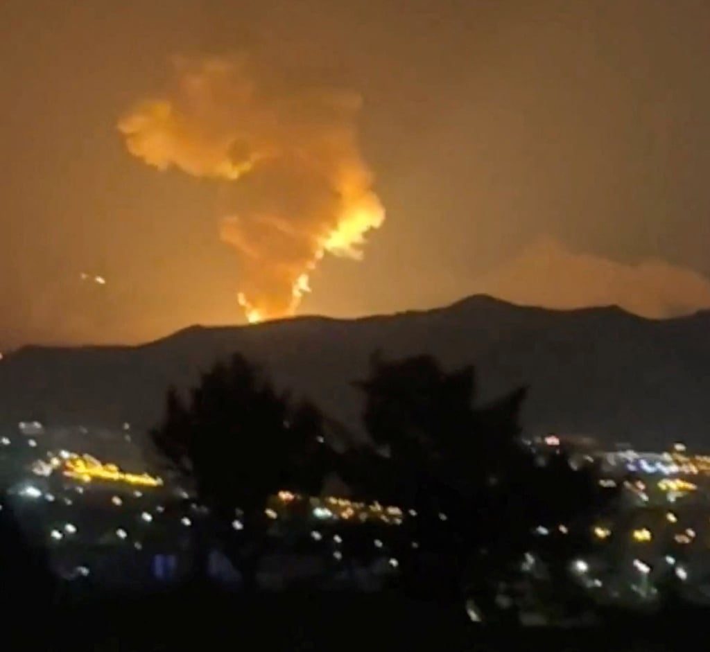 Smoke rises in Tehran on Tuesday as the Israel-Iran air war continues. Photo: Social Media/Reuters Smoke rises in Tehran on Tuesday as the Israel-Iran air war continues. Photo: Social Media/Reuters