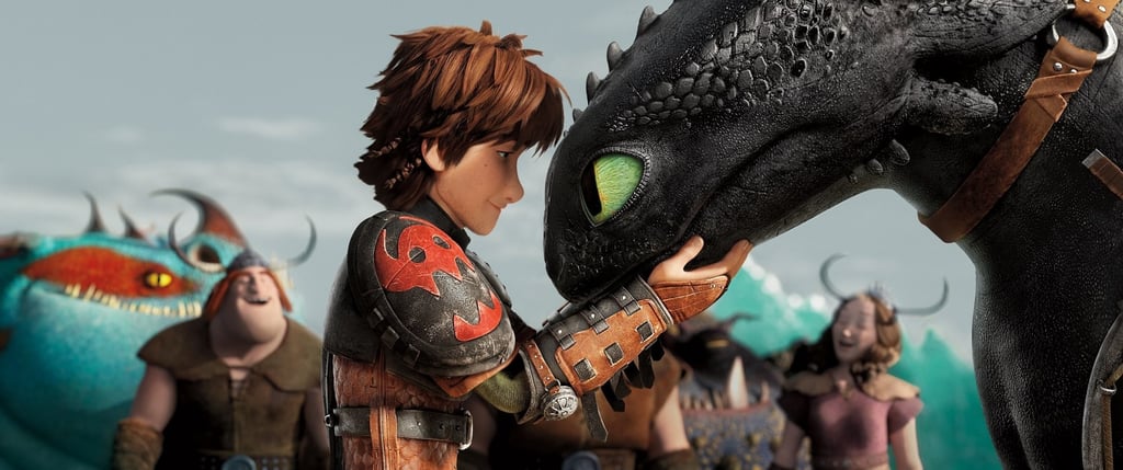 Hiccup holds the head of Toothless the dragon in a screen grab from the animated film How to Train Your Dragon 2. Photo: DreamWorks Animation