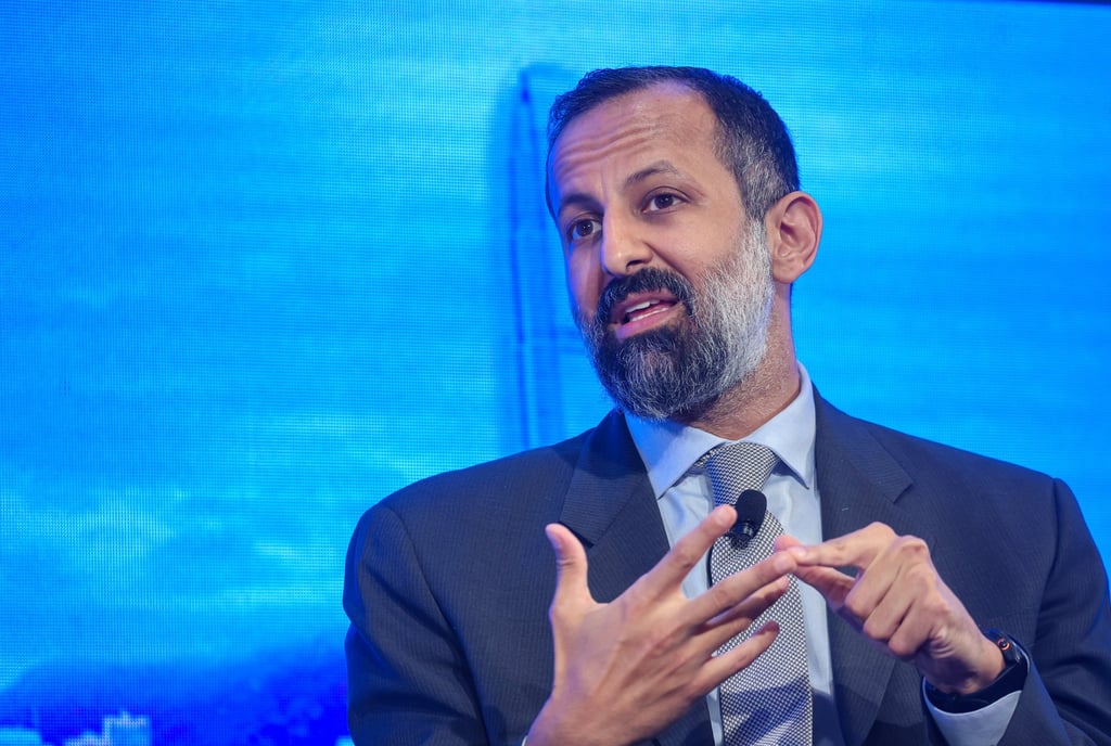 Mohammed El-Kuwaiz, chairman of Saudi Arabia’s Capital Market Authority, attends the Hong Kong Investment Funds Association’s annual conference on Monday. Photo: Edmond So Mohammed El-Kuwaiz, chairman of Saudi Arabia’s Capital Market Authority, attends the Hong Kong Investment Funds Association’s annual conference on Monday. Photo: Edmond So