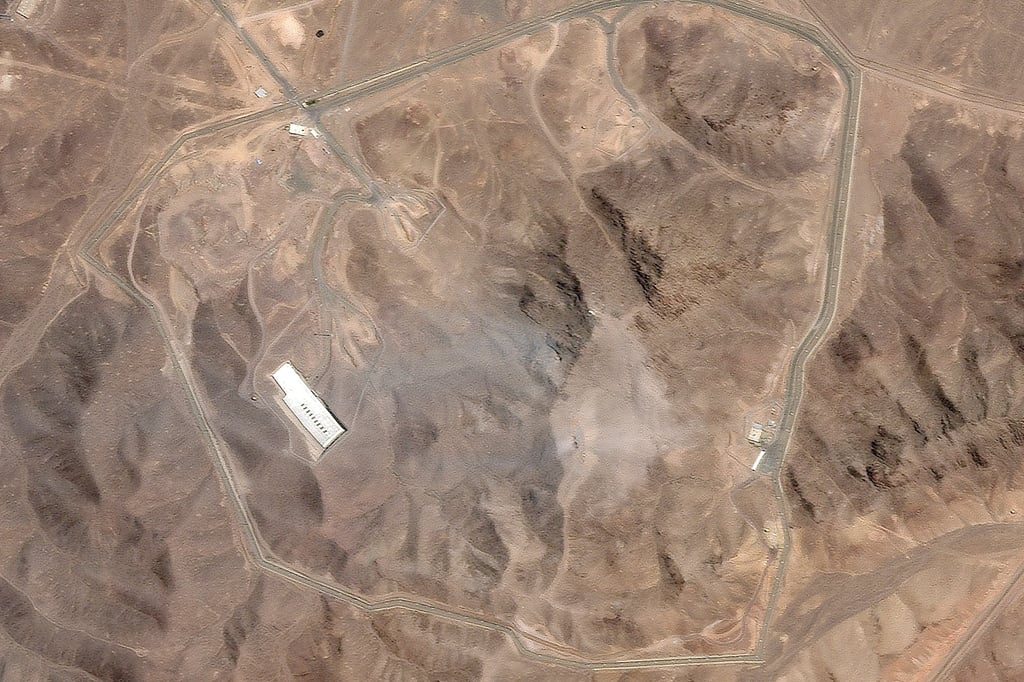 This satellite picture by Planet Labs PBC is said to show Iran’s underground nuclear enrichment site at Fordo after a US air strike targeted the facility on June 22, 2025. Photo: AP