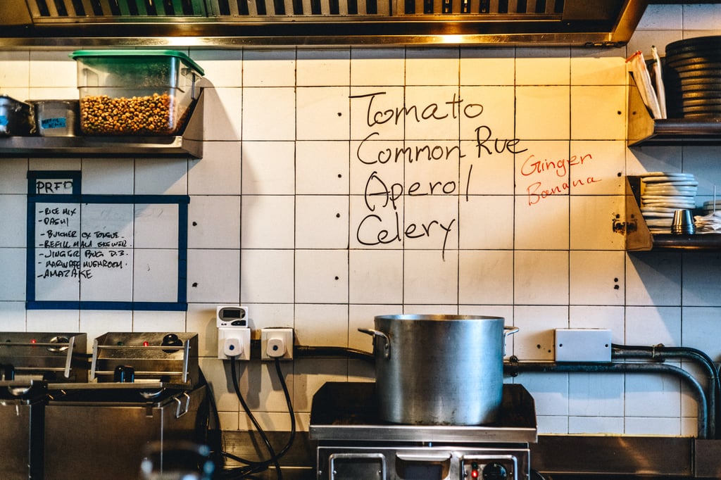 Despite the zero-alcohol approach, Mostly Harmless’ traditional presentation of rotational signatures remains unchanged. Photo: Jocelyn Tam Despite the zero-alcohol approach, Mostly Harmless’ traditional presentation of rotational signatures remains unchanged. Photo: Jocelyn Tam
