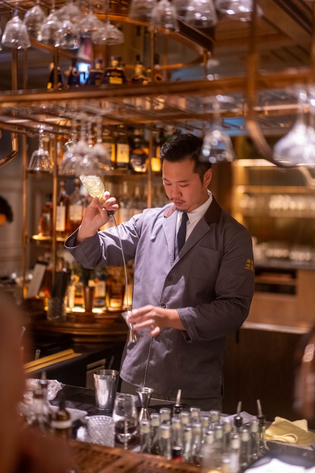 Ho works a guest shift at The St Regis Bar in Macau in November 2023, which marked the hotel bar’s third anniversary. Photo: Andrew Ho Ho works a guest shift at The St Regis Bar in Macau in November 2023, which marked the hotel bar’s third anniversary. Photo: Andrew Ho