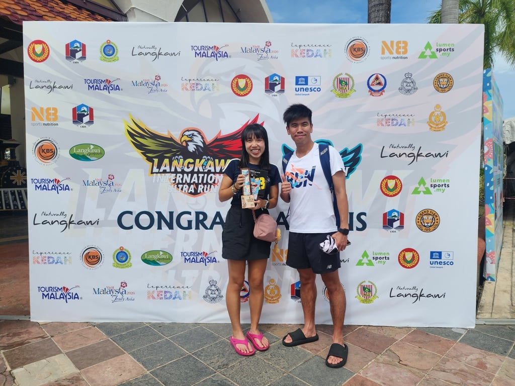 Hong Kong’s Wong Mei-yan and husband Wong Wai-chung after the race. Photo: Handout
