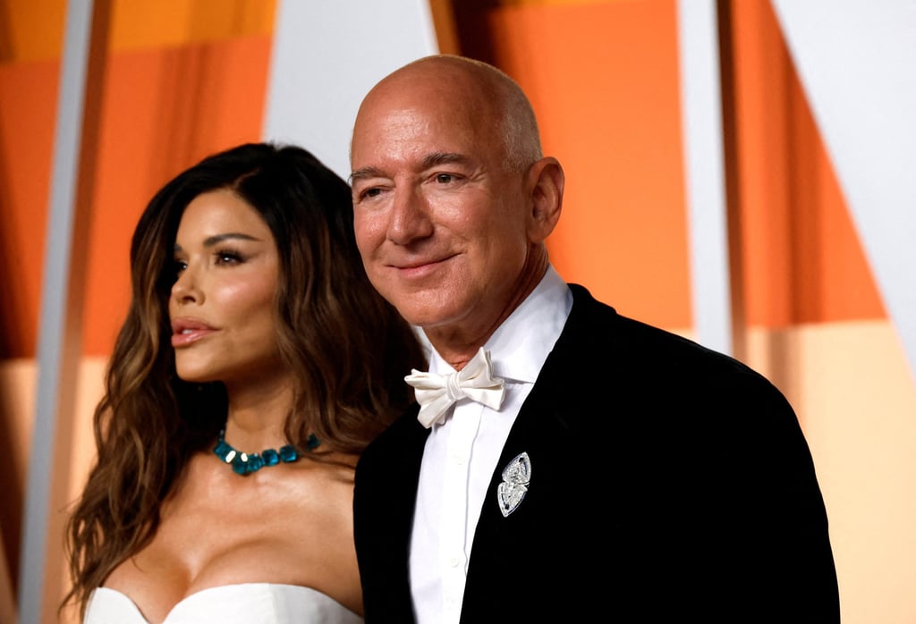Lauren Sánchez and Jeff Bezos at the 2025 Vanity Fair Oscar Party, in Beverly Hills, California, in March. Photo: Reuters Lauren Sánchez and Jeff Bezos at the 2025 Vanity Fair Oscar Party, in Beverly Hills, California, in March. Photo: Reuters