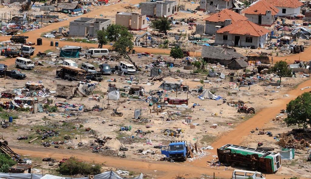 An abandoned conflict zone where Tamil Tiger separatists made their last stand before their defeat by the Sri Lankan army in 2009. Photo: AFP An abandoned conflict zone where Tamil Tiger separatists made their last stand before their defeat by the Sri Lankan army in 2009. Photo: AFP