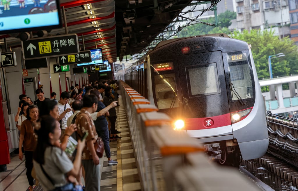 A train arrives at Kowloon Bay MTR station. The MTR Corporation is nearly 75 per cent owned by the Hong Kong government. Photo: Jelly Tse A train arrives at Kowloon Bay MTR station. The MTR Corporation is nearly 75 per cent owned by the Hong Kong government. Photo: Jelly Tse
