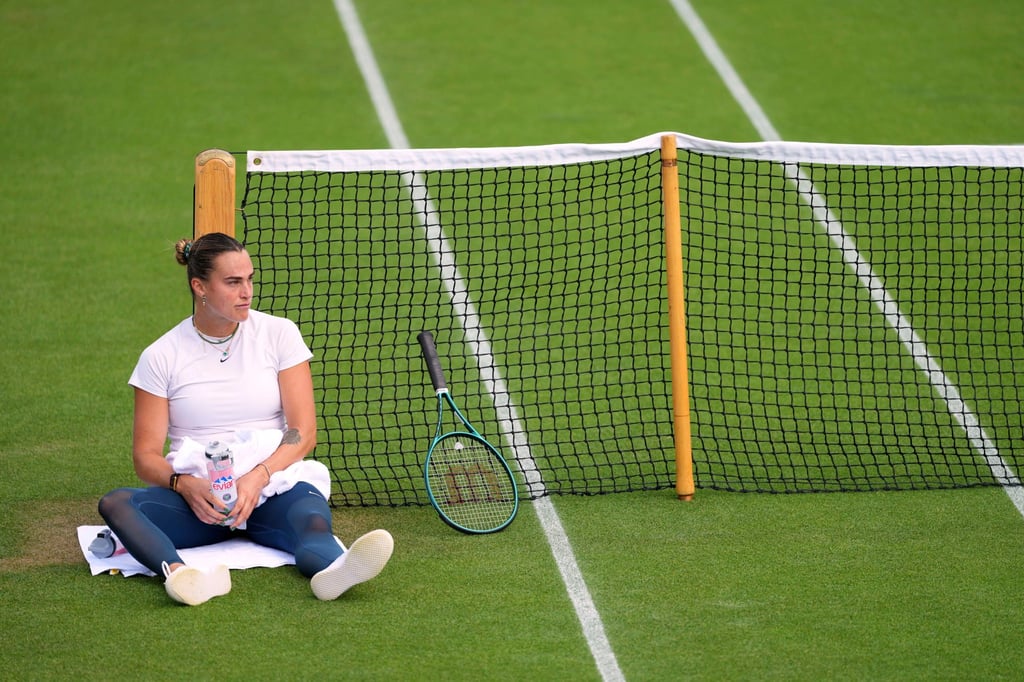 World No 1 Aryna Sabalenka has yet to make a major impact at Wimbledon. Photo: AP