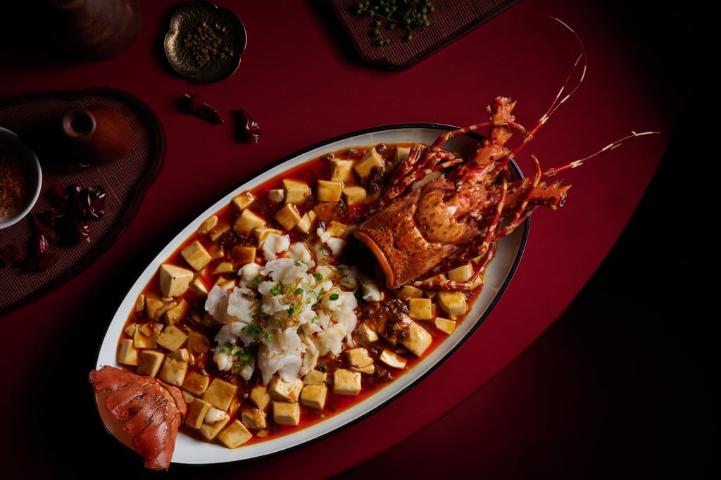 Mapo tofu with whole lobster at Sichuan Rouge. Photo: Sichuan Rouge Mapo tofu with whole lobster at Sichuan Rouge. Photo: Sichuan Rouge