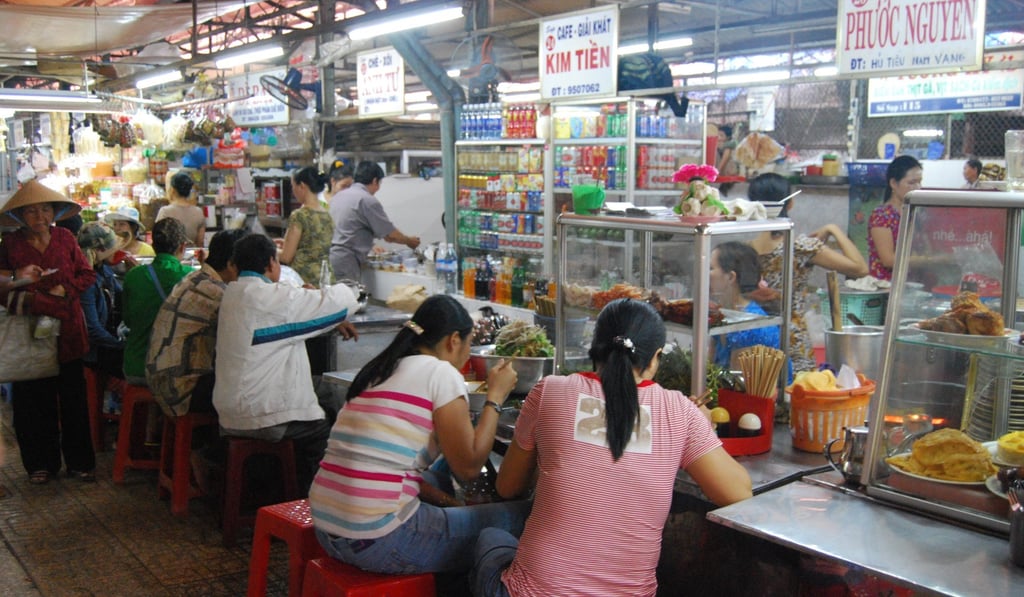 Food stall at a local market in Ho Chi Minh City, Vietnam. Photo: Victoria Burrows Food stall at a local market in Ho Chi Minh City, Vietnam. Photo: Victoria Burrows