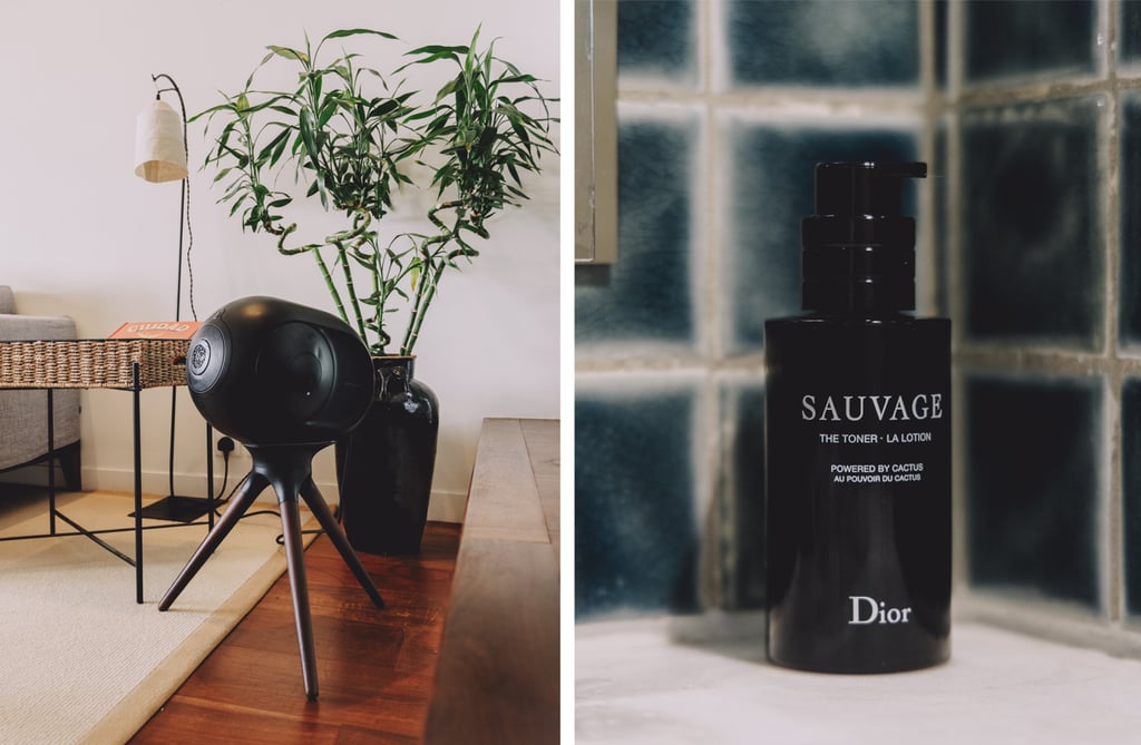 Diego Dultzin Lacoste’s Devialet sound system (left), and his fragrance, Dior Sauvage (right). Photos: Jocelyn Tam Diego Dultzin Lacoste’s Devialet sound system (left), and his fragrance, Dior Sauvage (right). Photos: Jocelyn Tam