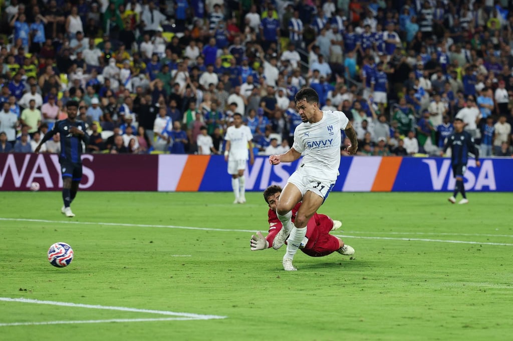 Marcos Leonardo scored Al-Hilal’s second goal in added time. Photo: AFP Marcos Leonardo scored Al-Hilal’s second goal in added time. Photo: AFP