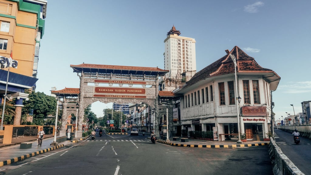The entrance to Glodok, Jakarta’s Chinatown. Photo: Josh Edwards