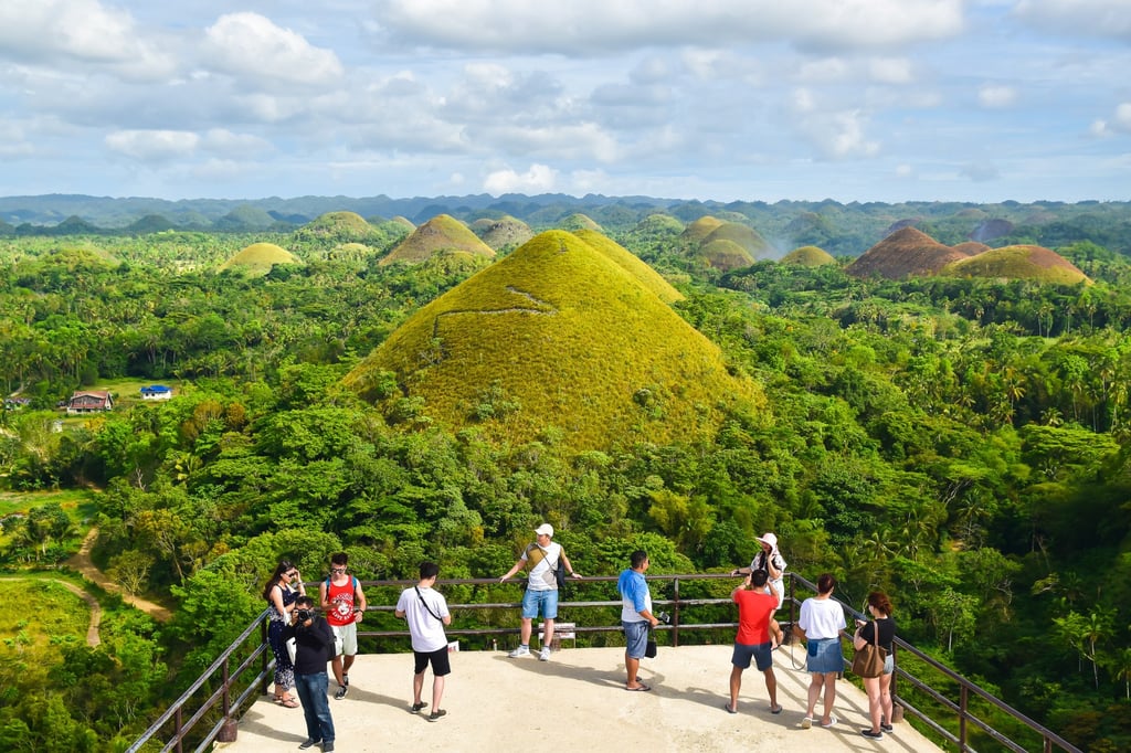 Tourists at Chocolate Hills in Bohol province in the Philippines. Only 5.7 million tourists visited the country in 2024, well short of the government target of 7.7 million. Photo: Shutterstock