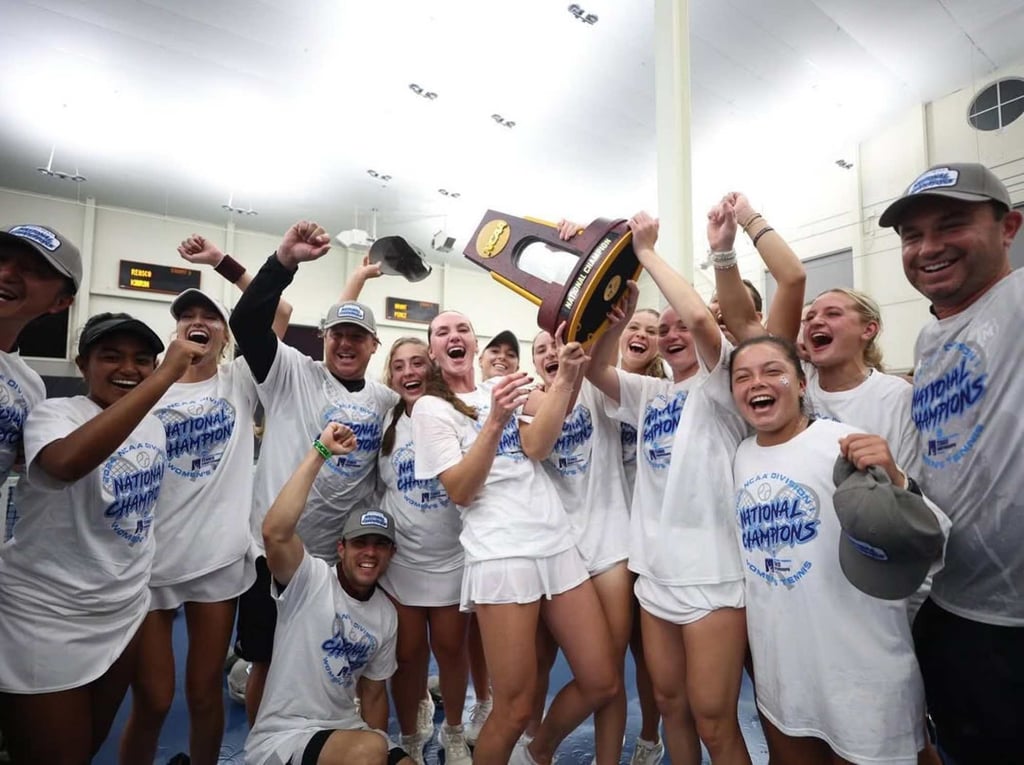 Carson Branstine celebrating with her Texas A&M teammates last year. Photo: @carsonbranstine/Instagram Carson Branstine celebrating with her Texas A&M teammates last year. Photo: @carsonbranstine/Instagram