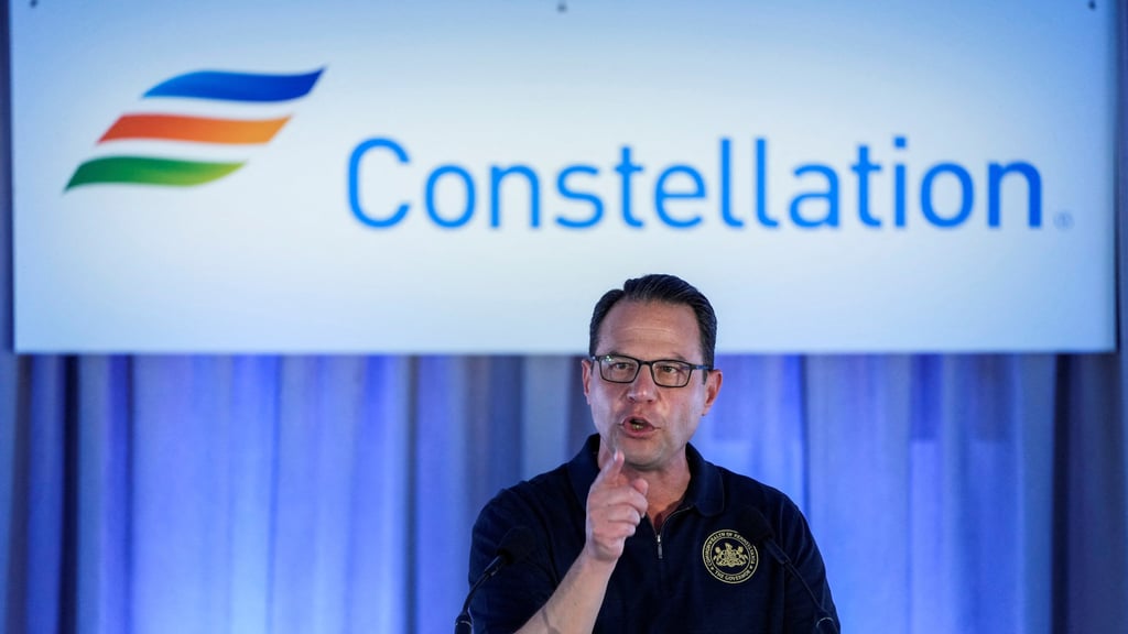 Pennsylvania Governor Josh Shapiro speaks at the former Three Mile Island nuclear power plant after a tour by Constellation Energy in Londonderry Township, Pennsylvania on June 25, 2025. Photo: Reuters Pennsylvania Governor Josh Shapiro speaks at the former Three Mile Island nuclear power plant after a tour by Constellation Energy in Londonderry Township, Pennsylvania on June 25, 2025. Photo: Reuters