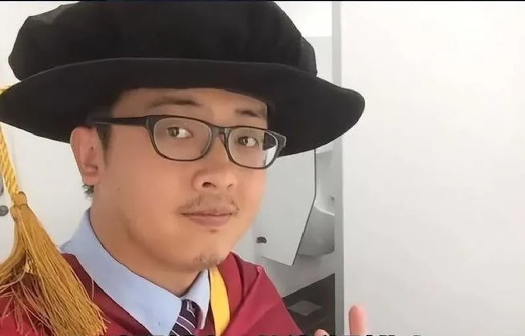 Ding later earned a PhD in biology from Nanyang Technological University, a leading institution in Singapore, and also obtained a master’s degree in biodiversity from Oxford University in the UK. Photo: Douyin Ding later earned a PhD in biology from Nanyang Technological University, a leading institution in Singapore, and also obtained a master’s degree in biodiversity from Oxford University in the UK. Photo: Douyin