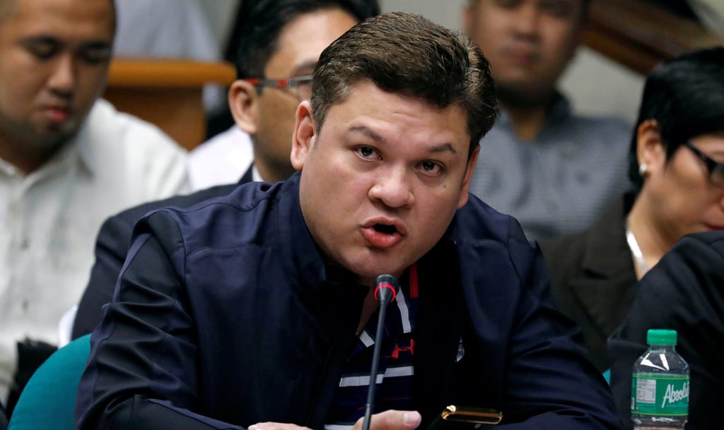 Paolo Duterte, son of ex-president Rodrigo Duterte, visited his father in The Hague on Monday. Photo: Reuters