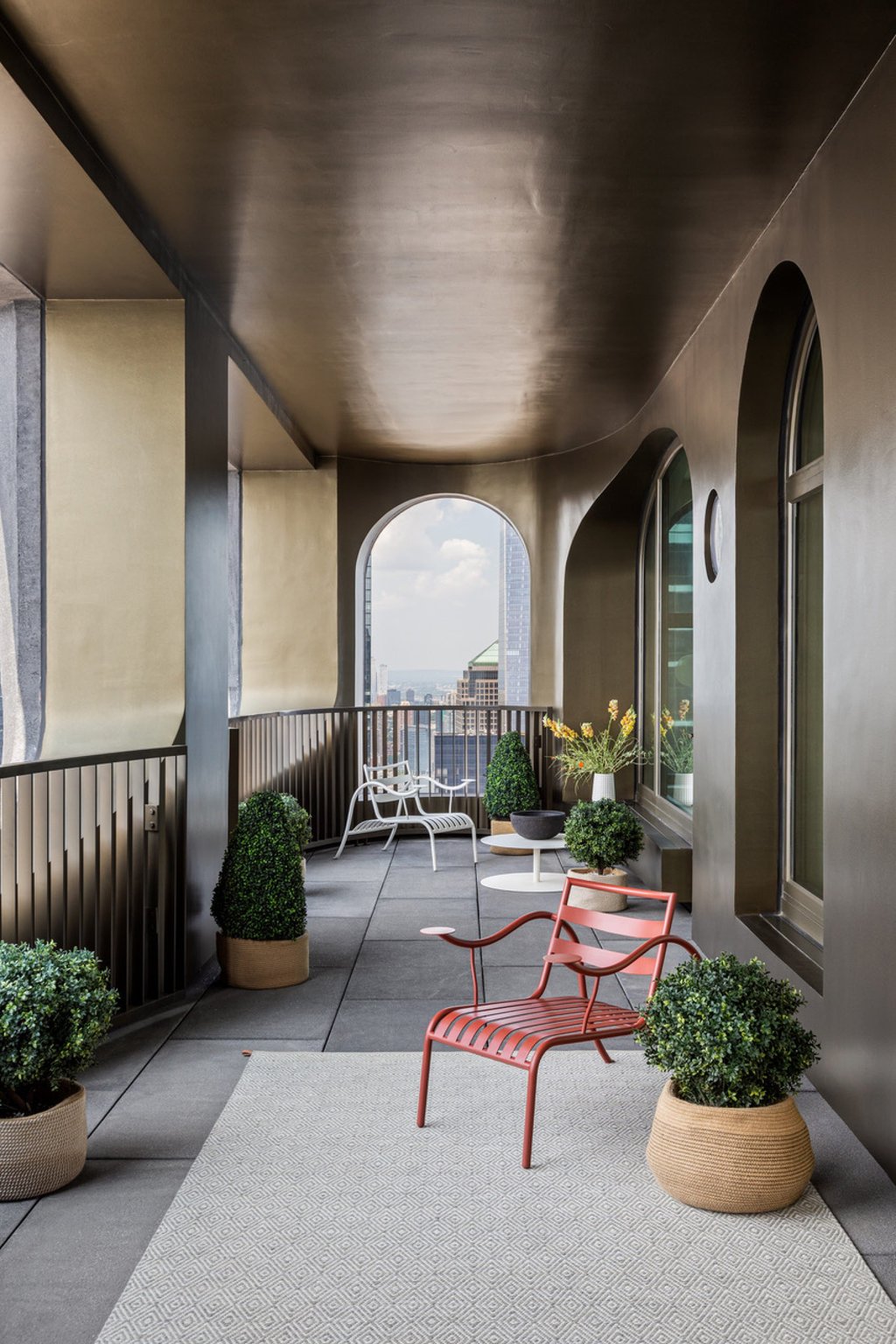 A balcony designed by Guillaume Coutheillas, founder of frenchCALIFORNIA. Photo: Handout