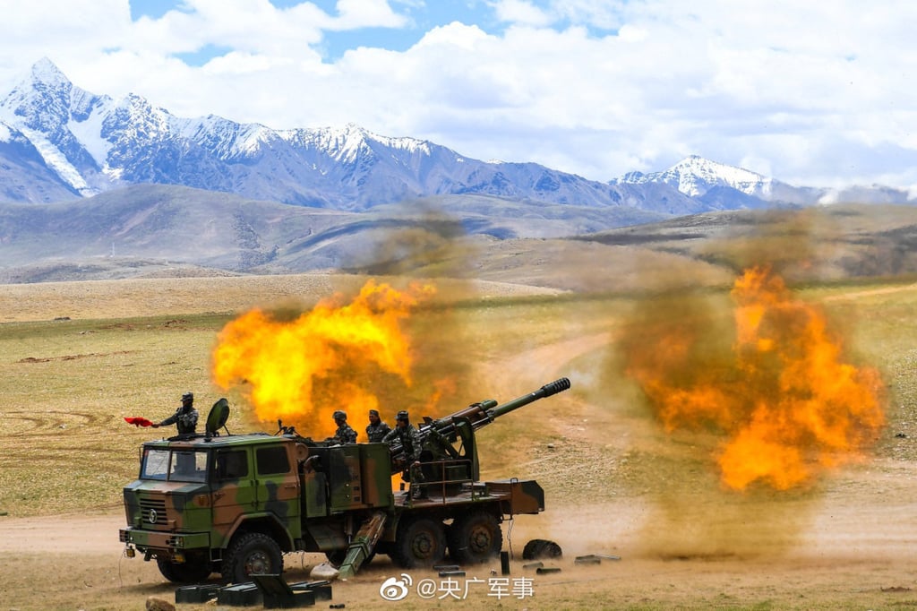 The new drone will be fired in a similar way to this live-fire drill carried out by the Chinese army in Tibet as its tensions with India elevated following a deadly clash on the disputed Himalayan border in 2020. Photo: Weibo