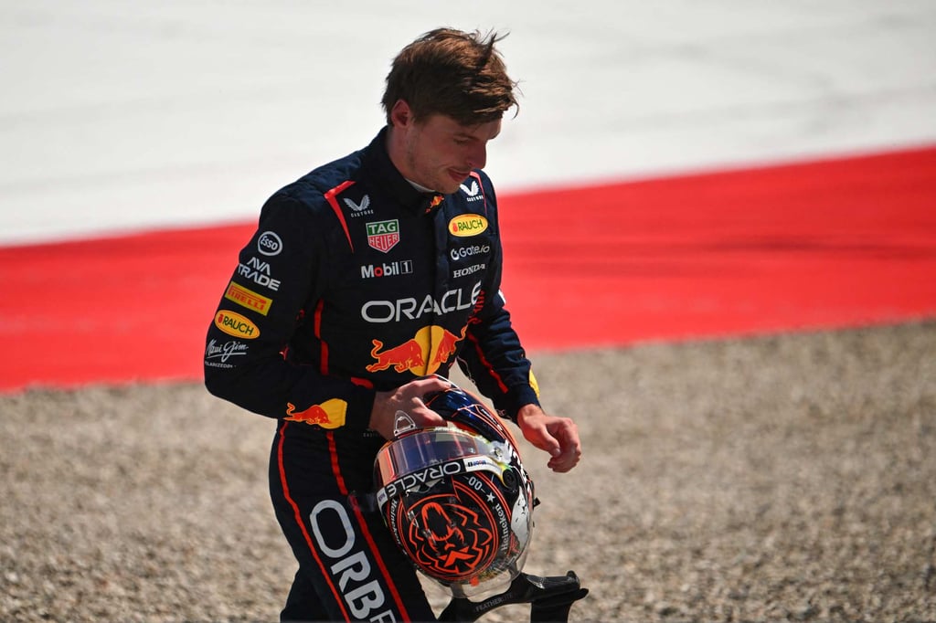 Red Bull’s Max Verstappen leaves after his crash with Mercedes’ Kimi Antonelli at the Austrian Grand Prix. Photo: AFP Red Bull’s Max Verstappen leaves after his crash with Mercedes’ Kimi Antonelli at the Austrian Grand Prix. Photo: AFP