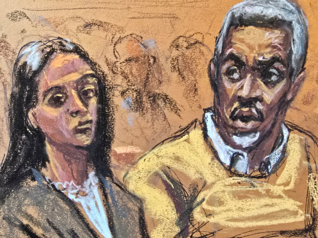 Sean ‘Diddy’ Combs after learning he will not be released on bail. Courtroom sketch by Jane Rosenberg via Reuters