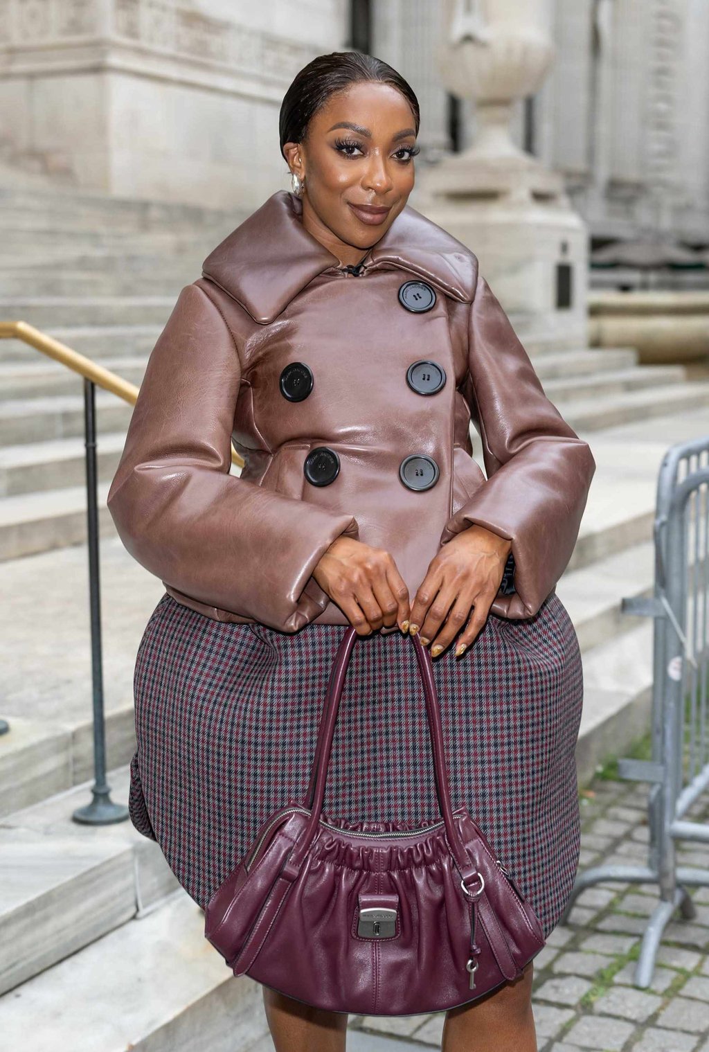 Actress-comedian Ego Nwodim arrives at the Marc Jacobs fashion show at New York Public Library on June 30, in New York City. Photo: GC Images