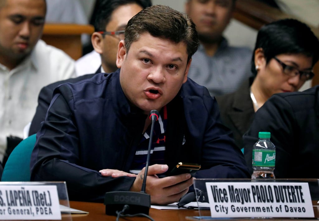 Paolo Duterte, son of ex-president Rodrigo Duterte, has told his father’s “girlfriends” to “look for somebody else”. Photo: Reuters Paolo Duterte, son of ex-president Rodrigo Duterte, has told his father’s “girlfriends” to “look for somebody else”. Photo: Reuters