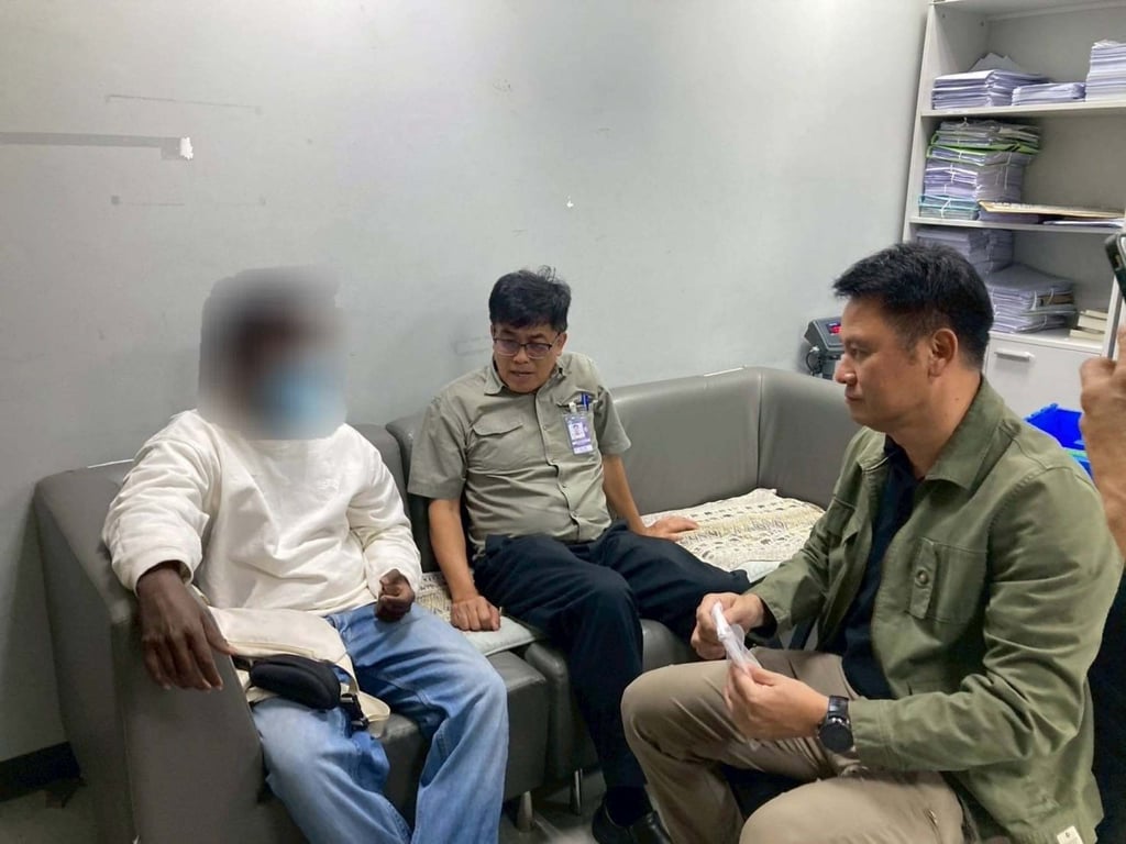 A Sri Lankan man is being questioned by Thai authorities after three ball pythons were found in his underwear at Bangkok’s Suvarnabhumi Airport. Photo: Thailand Department of National Parks, Wildlife and Plant Conservation A Sri Lankan man is being questioned by Thai authorities after three ball pythons were found in his underwear at Bangkok’s Suvarnabhumi Airport. Photo: Thailand Department of National Parks, Wildlife and Plant Conservation