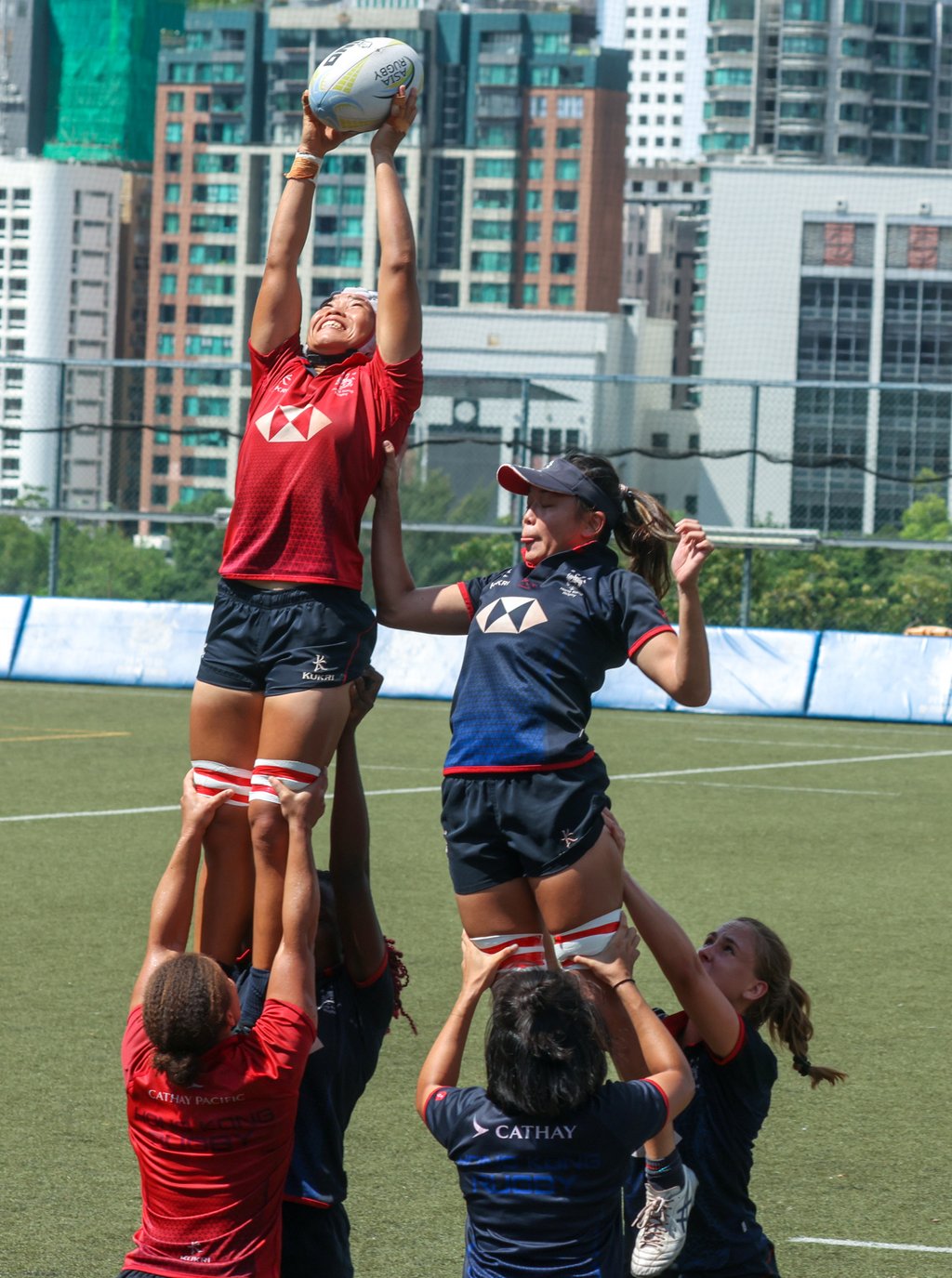 Melody Li leaps highest during a 2023 training session at King’s Park Sports Ground. Photo: Yik Yeung-man