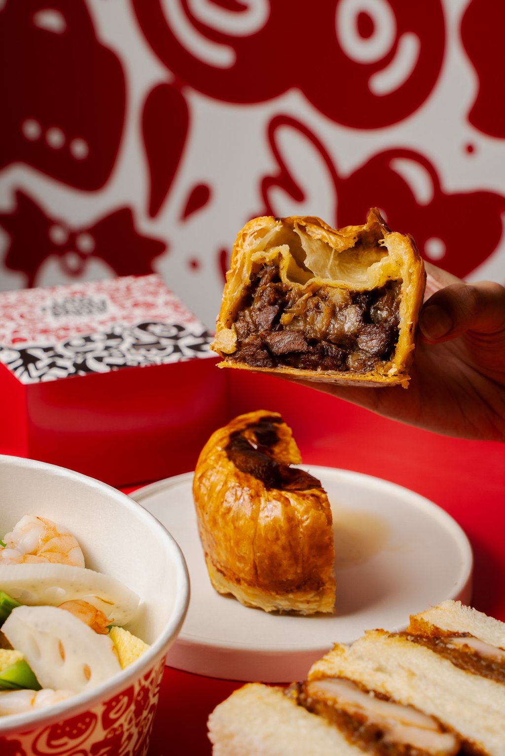 The duo’s Sichuan spicy peppercorn beef pie. Photo: LMO Freshly Baked The duo’s Sichuan spicy peppercorn beef pie. Photo: LMO Freshly Baked