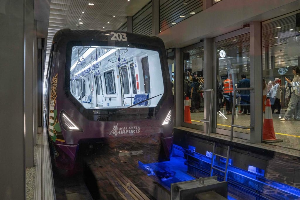 A flooded tunnel forced the disruption of Kuala Lumpur International Airport’s Aerotrain service on Friday. Photo: Ministry of Transport Malaysia A flooded tunnel forced the disruption of Kuala Lumpur International Airport’s Aerotrain service on Friday. Photo: Ministry of Transport Malaysia