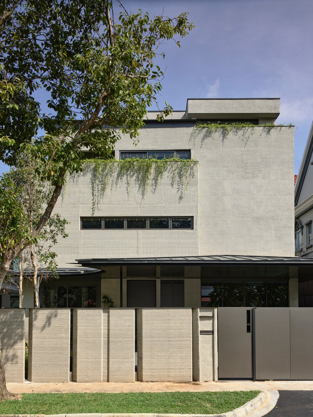 QR3D, Singapore’s first 3D-printed house, designed by architect/owner Lim Koon Park. Photo: Derek Swalwell