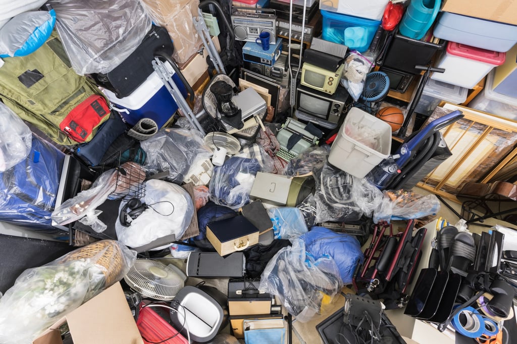 Plyushkin’s disorder – also known as hoarding disorder – is a condition characterised by an inability to part with possessions. Photo: Shutterstock Plyushkin’s disorder – also known as hoarding disorder – is a condition characterised by an inability to part with possessions. Photo: Shutterstock