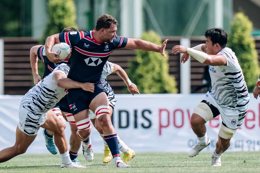 Hong Kong captain Josh Hrstich scored two tries in his team’s 10-try haul. Photo: HKCR Hong Kong captain Josh Hrstich scored two tries in his team’s 10-try haul. Photo: HKCR