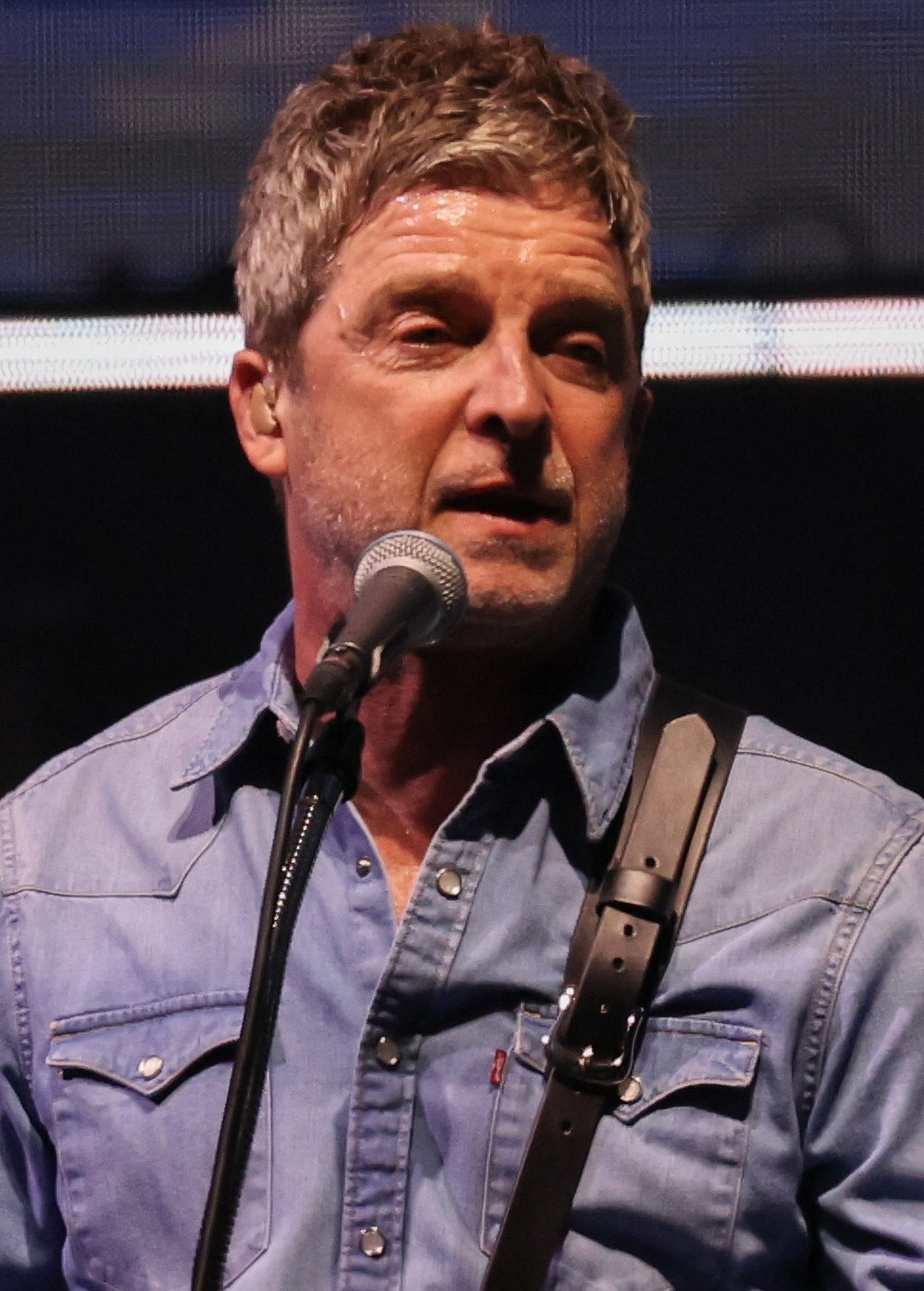 Noel Gallagher performs during the first of Oasis’ sellout comeback shows in Cardiff on Friday. Photo: Reuters